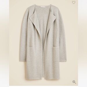 J. Crew Juliette Collarless Sweater - Cardigan Sz Small